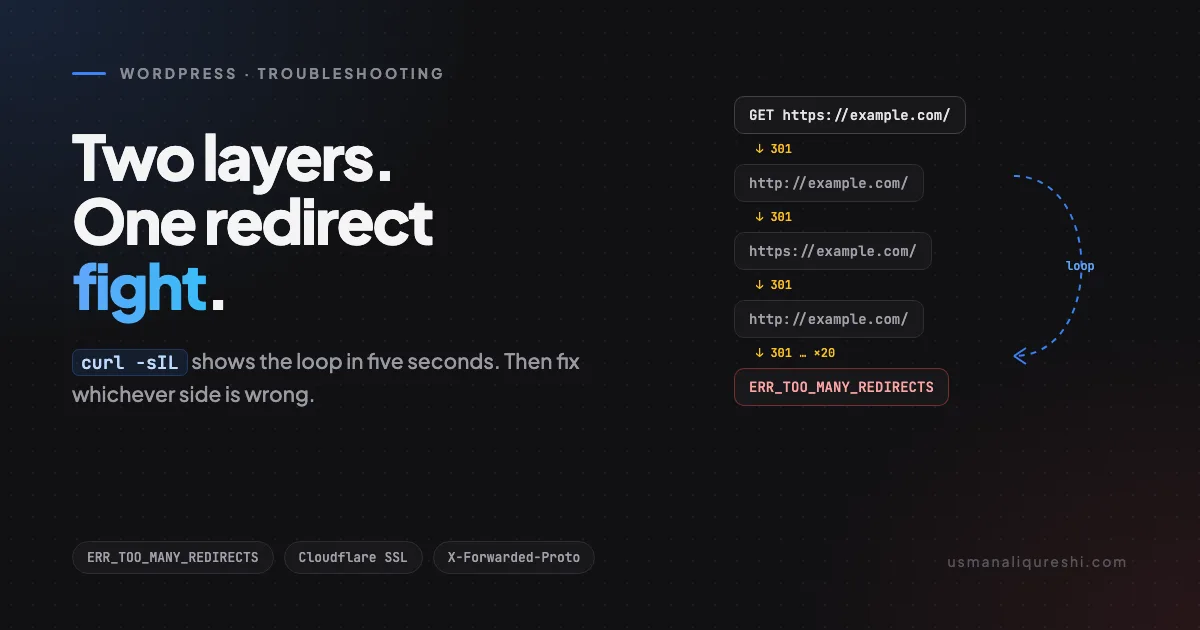 WordPress Too Many Redirects (ERR_TOO_MANY_REDIRECTS): Find the Loop and Fix It
